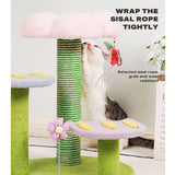 Plush Tulip Cat Scratching Tower