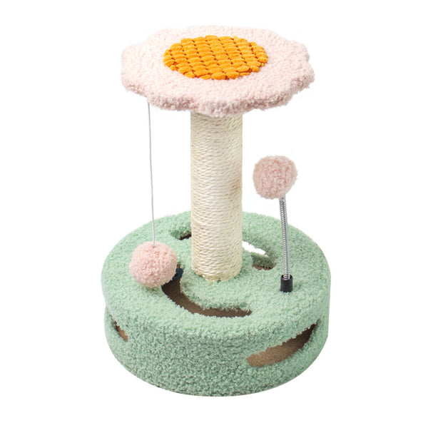 45cm Pinkflower Scratching Tower (Regional Shipping Unavailable)