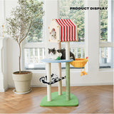 138cm Plush Farm Theme Cat Tree