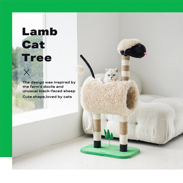 97cm Fluffy Lamb Scratching Tower