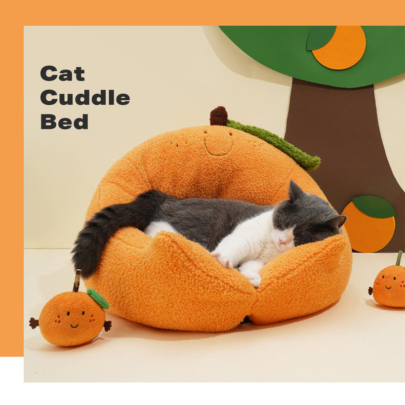 Calming Mandarin Cat Bed