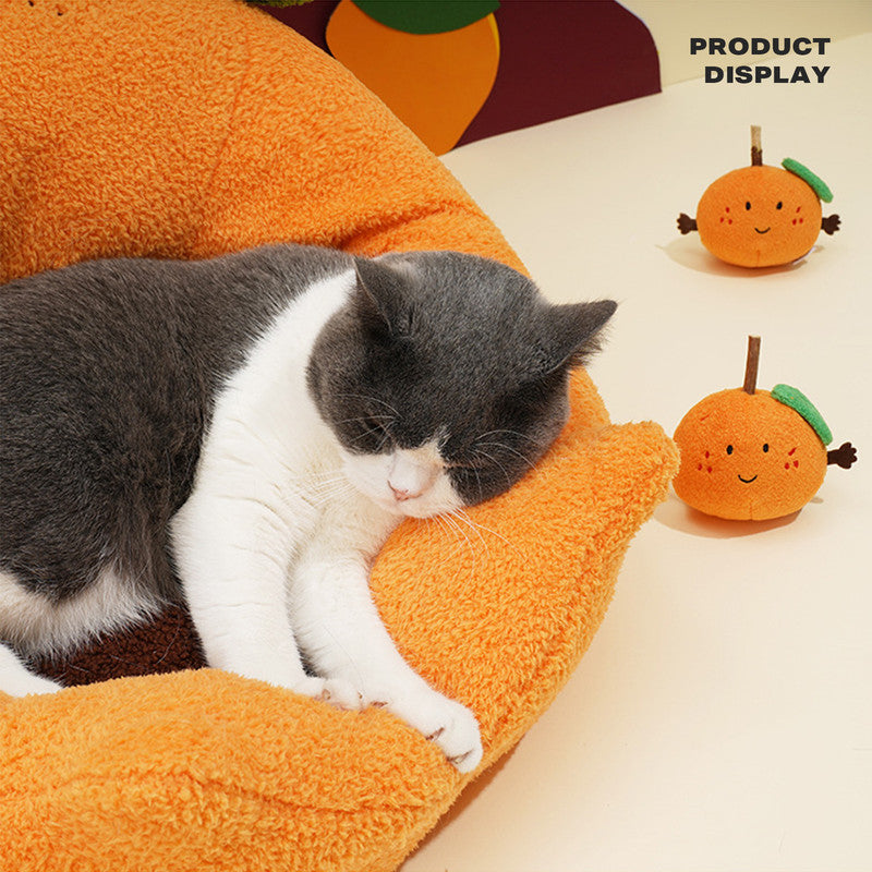 Calming Mandarin Cat Bed