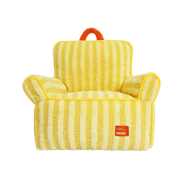 Washable Plush Pet Sofa - Yellow