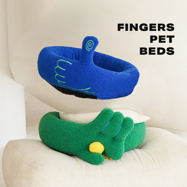 OK Gesture Calming Pet Bed