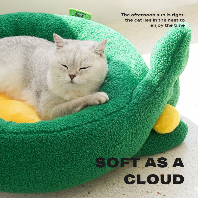 OK Gesture Calming Pet Bed