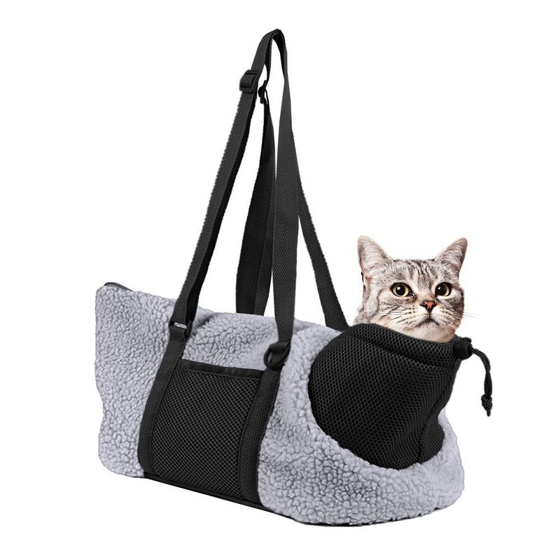 Kitten/Puppy Carrier Bag with Adjustable Strap - Grey