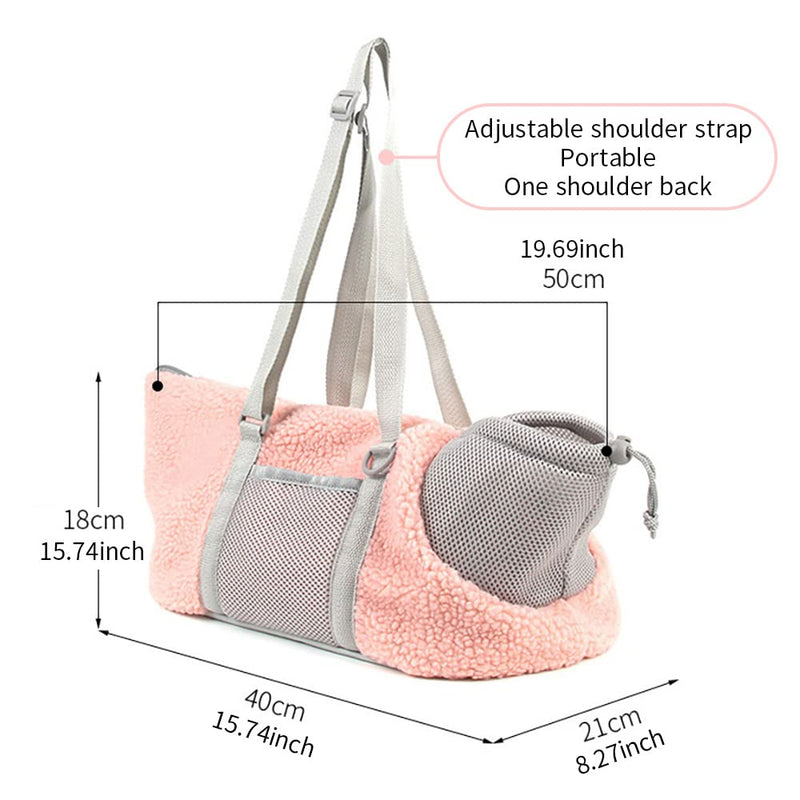 Kitten/Puppy Carrier Bag with Adjustable Strap - Grey