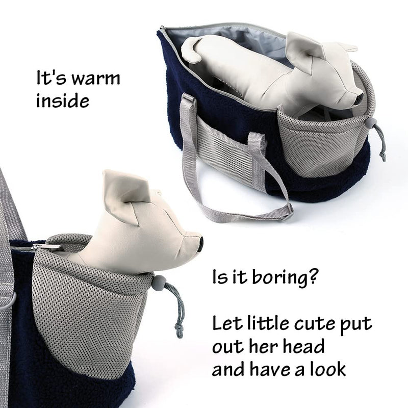 Kitten/Puppy Carrier Bag with Adjustable Strap - Grey