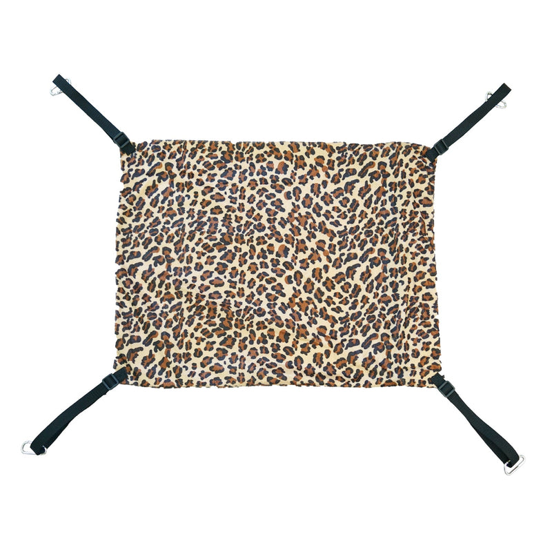 Warm Fleece Cat Hammock - Leopard