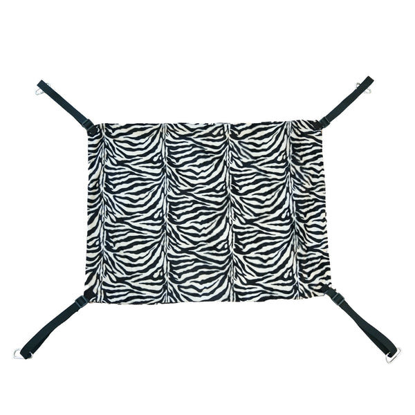 Warm Fleece Cat Hammock - Zebra