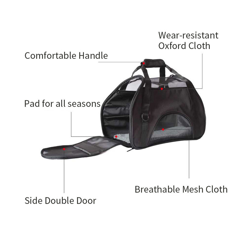 Black Portable Pet Carrier