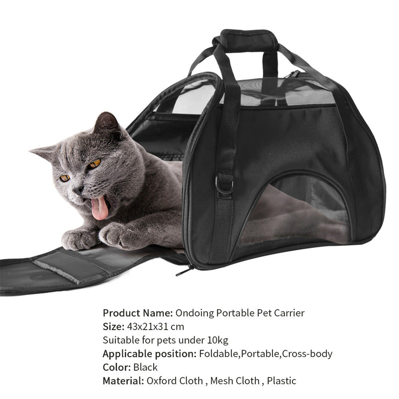 Black Portable Pet Carrier