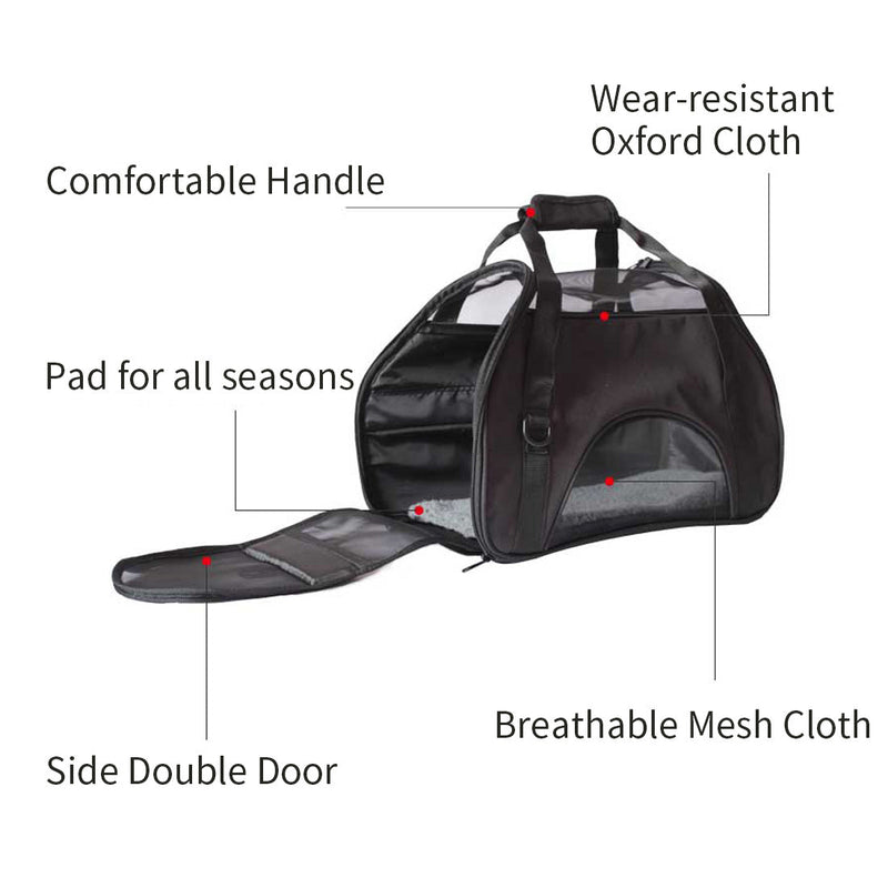 Black Portable Pet Carrier